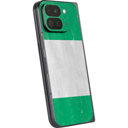 Nigeria Flag Distressed Google Pixel 9 Pro Fold Skin